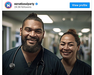 뉴질랜드 정당광고서 AI가 만든 가짜 인물사진 사용 논란