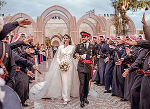 사우디 재벌딸과 결혼한 요르단 왕세자의 성대한 결혼식...윌리엄 왕세자 등 전세계 왕족 집결